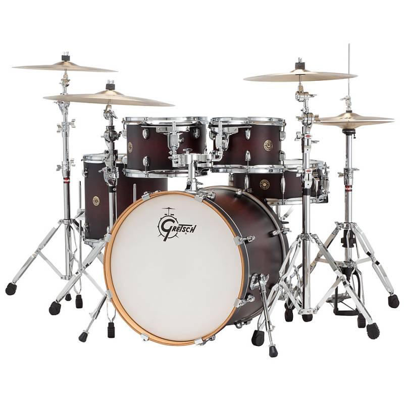 Gretsch Drums Catalina Maple 22" Satin Deep Cherry Burst Shellset von Gretsch Drums