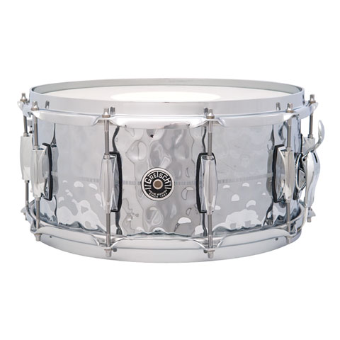 Gretsch Drums USA Brooklyn 14" x 6,5" Hammered Chrome over Brass von Gretsch Drums