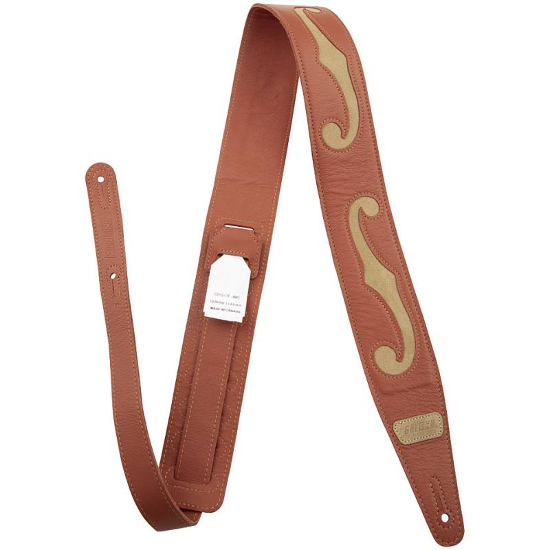 Gretsch Guitars F-Holes Leather Strap Gitarrengurt von Gretsch Guitars