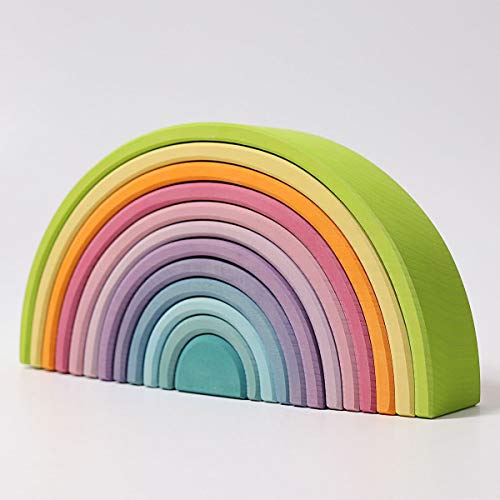 Grimm's Regenbogen 12-teilig Pastell von Grimm's Holz Design