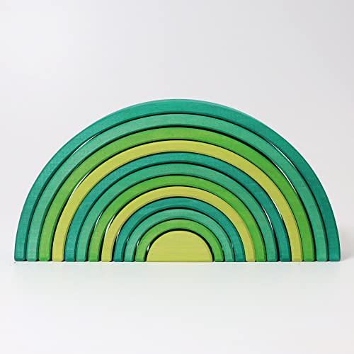 GRIMMS GroÃŸer Regenbogen waldgrün, 12-teilig von Grimm's Spiel und Holz Design