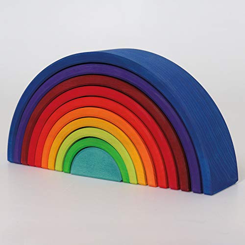 GRIMMS Regenbogen Zahlenland, 10-teilig von Grimm's Spiel und Holz Design