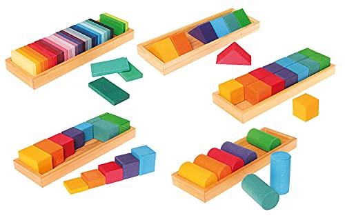Grimms 10065 Bauset Formen und Farben Set 1 von Grimm's Spiel und Holz Design