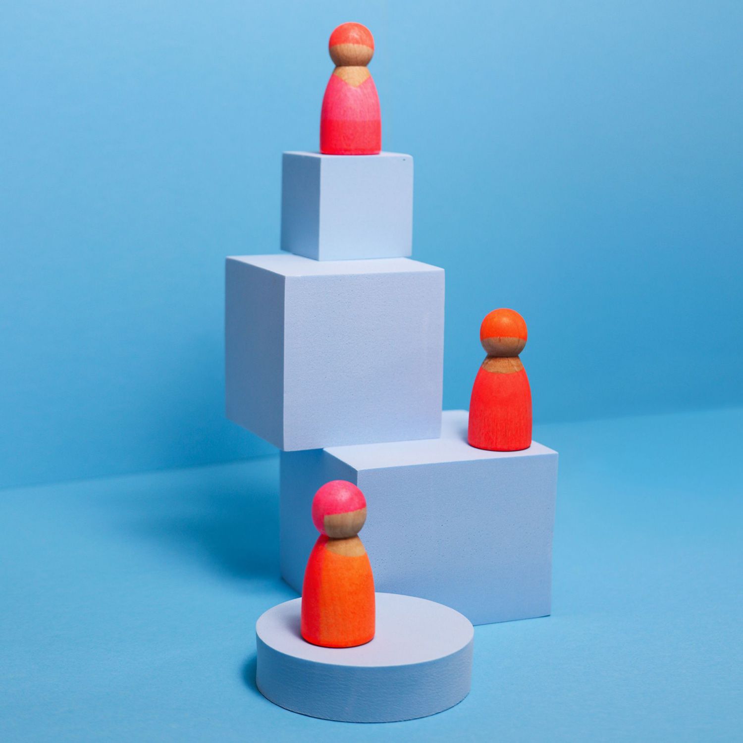 Grimm's Neonfreunde - 3 Holzfiguren - Pink Grimm's Neonfreunde - 3 Holzfiguren - Pink von Grimm's