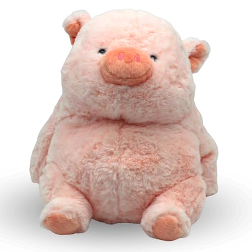 Grimm 30 cm Weiches Kuscheltier - Niedliches Plüschtier für Kinder und Erwachsene Geburtstage und Feiertag (Schwein) von Grimm