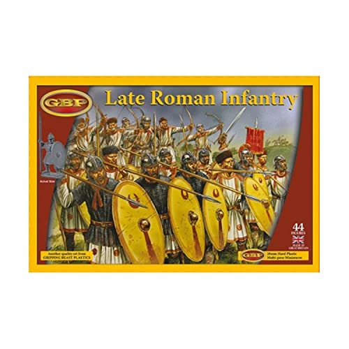 Gripping Beasts Late Roman Infantry - Modellbausatz für Erwachsene - Historisch/Militär - Art Deco - Unisex - Grau - Miniatur - Holz - Unbemalt - 44 Teile - 6 x 9 x 2 cm - 0.29 kg von Gripping Beasts