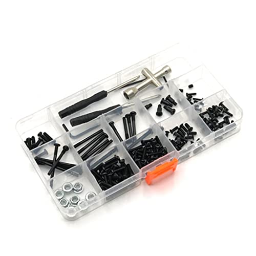 Griwiuiowe Set mit Kugelkopfschrauben, schwenkbar, mit Box, für 104009 12401 12402 12403 12404 12409 A323, Ersatzteile für RC-Autos von Griwiuiowe