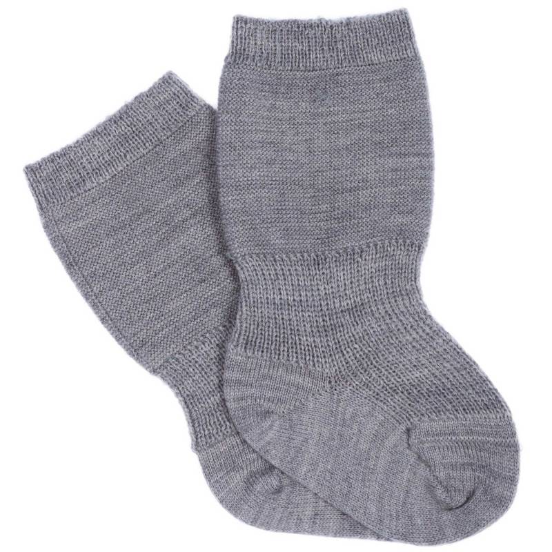 Grödo Strumpfwaren - Baby Speckbein Socken grau 56/62 von Grödo Strumpfwaren