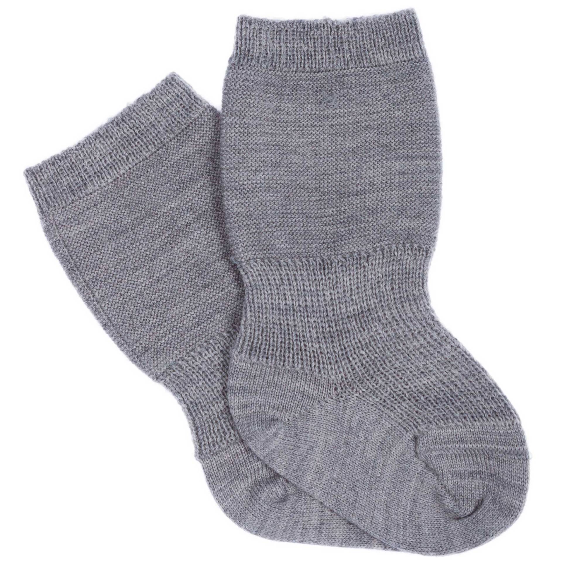 Grödo Strumpfwaren - Baby Speckbein Socken grau 68/74 von Grödo Strumpfwaren