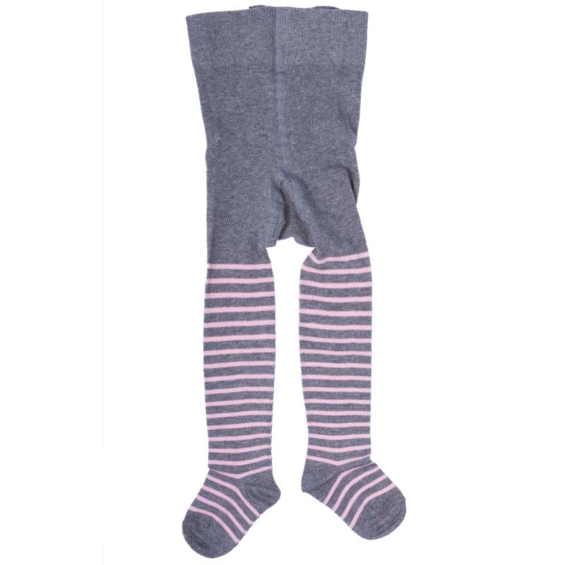 Grödo Strumpfwaren - Strumpfhose Baby grau-rosa 56/62 von Grödo Strumpfwaren