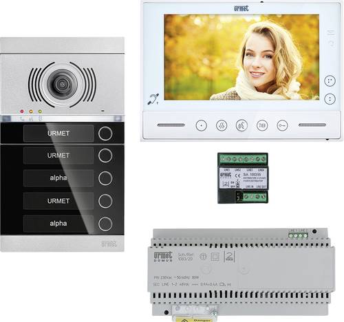 Grothe V-2V-VMO-ASU1-10WE Video-Türsprechanlage 2-Draht, WLAN Komplett-Set Schwarz von Grothe