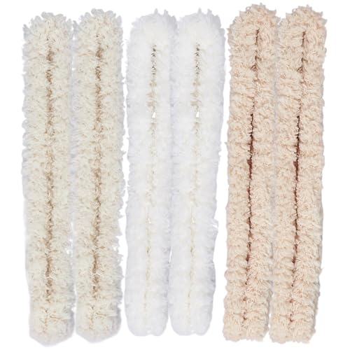 6 Stcs Rohrreiniger handwerk 39 Zoll Flexible Plüsch flauschige Rohrreiniger Masse mit Eisendraht mehrfarbig DIY Sortierte helle Chenille -Stängel für Kunst und Handwerk, 3 Farben , Rohrreiniger von Grtheenumb