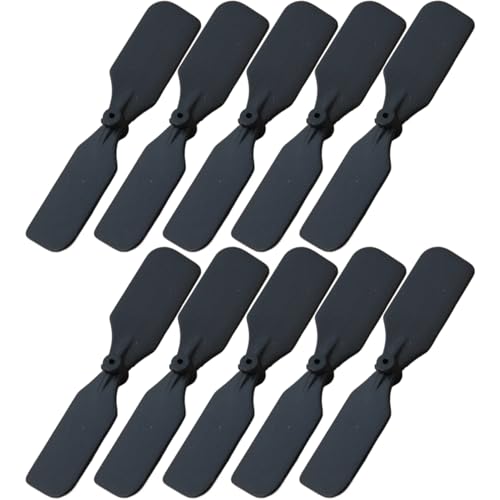 Flugzeugpropeller, 10pcs RC -Flugzeug -Propeller -Set 1.2 '' Aerodynamische Plastikflugzeug -Propeller Easy Setup Flugzeit verlängerter Propeller für 0,7 mm Apertur Hohlbecher Motoren, Propeller von Grtheenumb