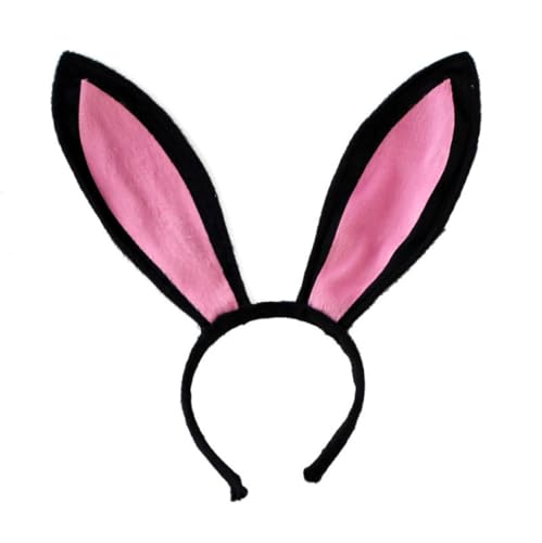 Grtheenumb Bunny Accessoire Set Bunny Ohrs und Heck Kaninchen Ohrstirnband Fliege Biegeschwanz für Kostüm Party Hasenohren Stirnband von Grtheenumb