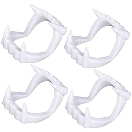 Grtheenumb Cosplay Vampire Zähne Reißzähne Zahnersatz Halloween Cosplay Requisiten Scary Halloween Werwolf Zombie Fangs 4 PCs von Grtheenumb