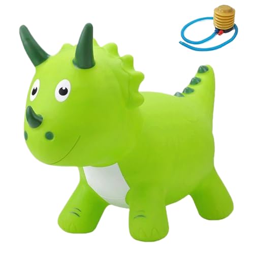 Grtheenumb Fahren Sie mit Dinosaurier, Dinosaurier-Bounce-Spielzeug für Kinder Cartoon Heavy Duty PVC Ride auf Dinosaur von Grtheenumb