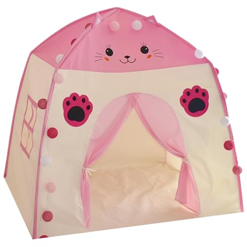 Grtheenumb Fairy Playhouse, Kinder Spielen Zelt Prinzessin Castle Fairy Playhouse 51 x 39 x 51 Zoll großes Tipee Zelt für Kinder süße Indoor -Spielzeltgeschenk für Mädchen & Jungen Urlaub, Style11 von Grtheenumb