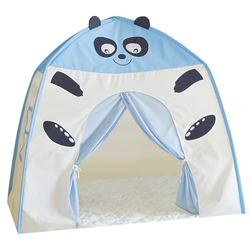 Grtheenumb Fairy Playhouse, Kinder Spielen Zelt Prinzessin Castle Fairy Playhouse 51 x 39 x 51 Zoll großes Tipee Zelt für Kinder süße Indoor -Spielzeltgeschenk für Mädchen & Jungen Urlaub, Blau von Grtheenumb