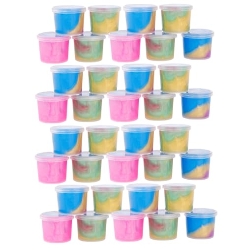 Grtheenumb Playdough Set 36pcs/Set Nicht klebrige Dehnbare gemischte Farbe Playdough Stress Relief DIY Play Teig für Spielzeug für Mädchen & Jungen, Party-Prop-Spielteig von Grtheenumb