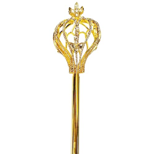 Grtheenumb Prinzessin Wand, Zepter, 20 Zoll Strassstein Zehntstabehalte Handhelds Princess Cosplay Accessoires für Weihnachten Hochzeit von Grtheenumb