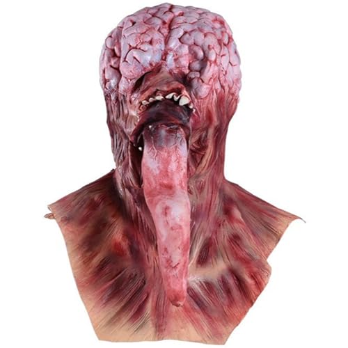 Grtheenumb Scary Zombie Head Maske, Horror Bloody Zombie Maske Vampire Maske für Erwachsene Halloween Maskerade Cosplay Requent von Grtheenumb