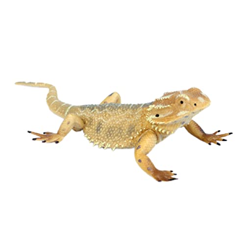 Grtheenumb Simulationsbärtedragon Echsenreptilienmodell Spielzeug Lizard -Actionfigur gefälschter Echsenpädagogikspielzeug, von Grtheenumb