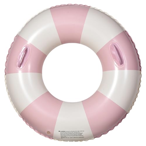 Ringpool Float 29 '' Große Schwimmringe PVC -Pool -Röhrchen mit Griffen ＆ Pumpe aufblasbare Pool Schwimmer Erwachsene Innenrohre für Pool Pool Party Lake Beach Style 1, Ringpool Float von Grtheenumb