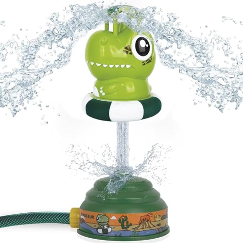 Rocket Sprinkler 4pcs/Set ABS Eva 71in Hoch Sommer Außenwasser Sprinkler Kühlung erfrischend robuste Gartenkind Wassersprinkler für, Mädchen Geschenk, Dinosaurierform, Wassersprinkler von Grtheenumb