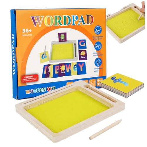 Sinnes Sand, Sandschale für Kinder 3+, Holzschale für Kinder mit Sinnes- und Briefen für Sinnes Sand, Sandschale für Kinder 3+, Holzschale für Kinder mit Sinnes- und Briefen für von Grtheenumb