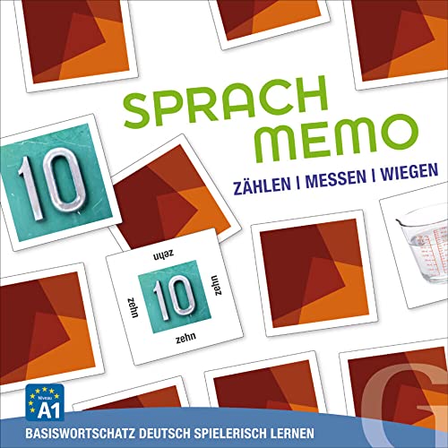 SPRACHMEMO Zählen/Messen/Wiegen: Basiswortschatz Deutsch spielerisch Lernen/Sprachspiel von Hueber