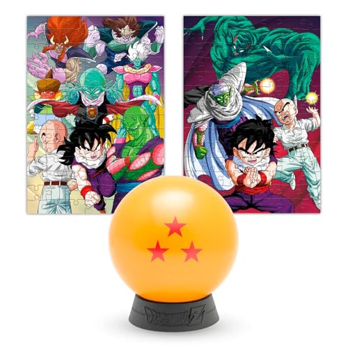 Dragon Ball Z Dragon Ball Puzzle Sammlerstück (3/7) - 2 Puzzles in 1: 98 Teile (18x26cm) | Dragon Ball Figuren - Dragon Ball Geschenke von Grupo Erik