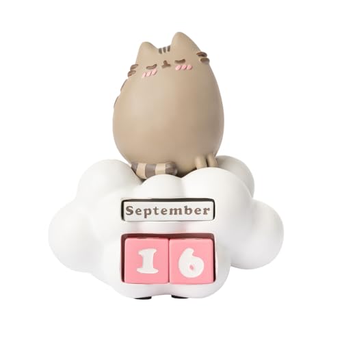 Grupo Erik Ewiger Kalender Pusheen Cat Figur - 3D Kalender Tischkalender zum Aufstellen Kawaii Deko - Dauerkalender Offizieller Pusheen Fanartikelt Büro Deko von Grupo Erik