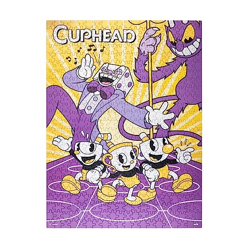 Grupo Erik Puzzle Cuphead Ready for The Devil's Dance? – Puzzle 500 Teile Offizieller Cuphead Fanartikel von Grupo Erik