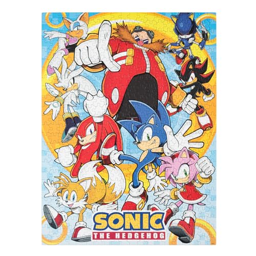 Grupo Erik Puzzle Sonic The Hadgehog Game – Puzzle 500 Teile Offizieller Sonic Fanartikel von Grupo Erik