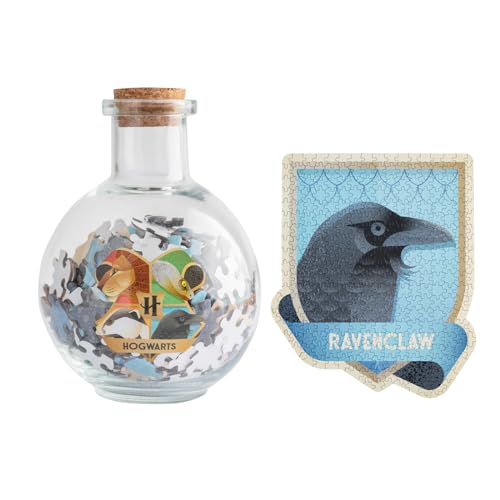 Grupo Erik Harry Potter Puzzle Ravenclaw Hogwarts Haus – Sammler Puzzle 322 Teile in Zaubertrinkflasche - Offizieller Harry Potter Fanartikel von Grupo Erik