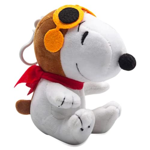 Grupo Moya Mini-Plüschtier mit Clip On Snoopy Flieger mit goldenem Helm, 10 cm von GRUPO MOYA
