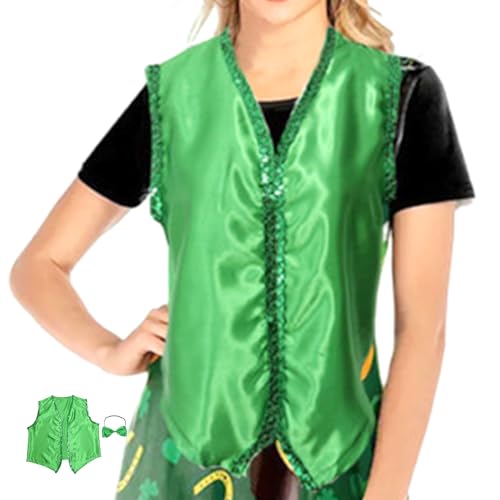 Gruwkue St. Patricks Day Kostümset,St. Patrick's Day Kostümset | St.Patrick's Day Parade Kostümset,Feiertagsparty-Outfit für Partyzubehör und St. Patrick's Day-Dekorationen von Gruwkue