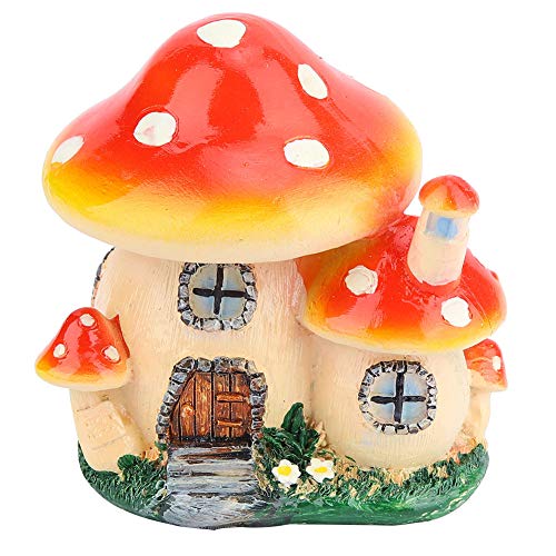 Garten-Pilzhaus, Miniatur-Harz-Pilzhaus, Pilz-Feenhaus für Haus, Garten, Innenhöfe, dekorativ von Gsycle