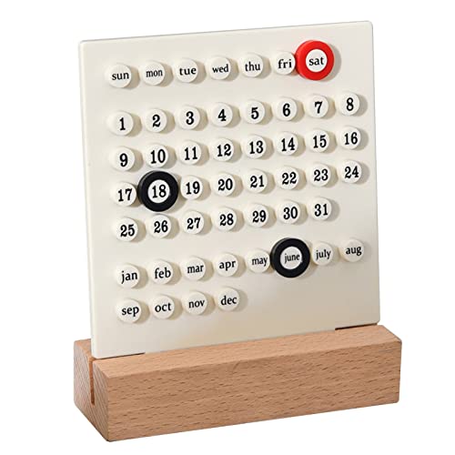 Gsycle Holz-Kinderkalender, wöchentlicher Kinder-Lernkalender, Kleinkind-Vorschulkalender für Kinder, die zu Hause und im Klassenzimmer Lernen (White) von Gsycle