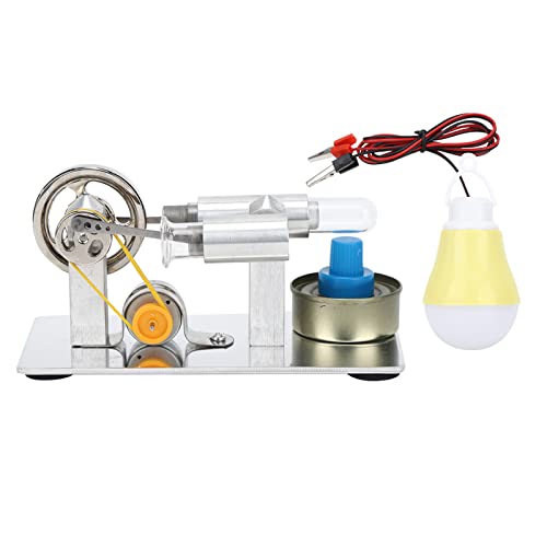 Gsycle Mini-Stirlingmotor-Modell, Edelstahl-Bildung, Wärmedampfmaschine, physikalische Stromerzeugung, experimentelles Werkzeug für Heimschulkinder von Gsycle