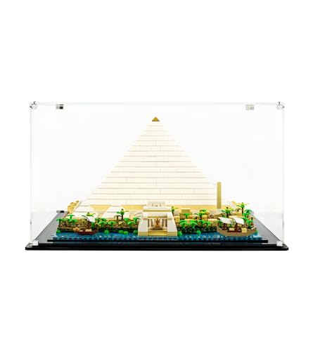 Guangzhou Vitrine für LEGO La Grande Pyramide de Gizeh 21058, Vitrine aus Acryl für LEGO 21058 (nicht im Lieferumfang enthalten), Größe: 40 x 40 x 25 cm von FOXCUP