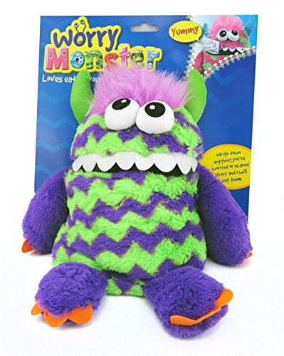 LILA WORRY MONSTER PLÜSCHTIER SPIELZEUG EMPFOHLEN VON KINDER PSYCHOLOGEN SCHREIBEN NACH UNTEN IHRE SORGEN von Toyland