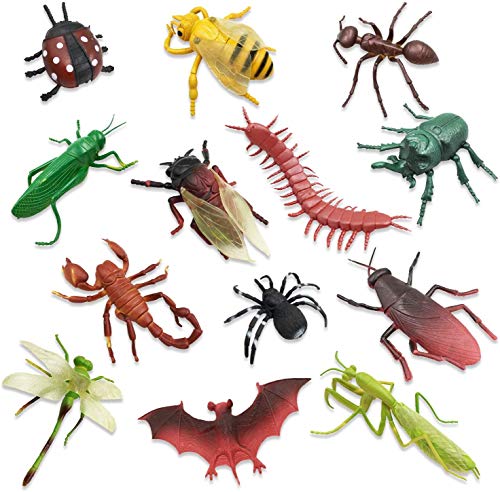 13 Stück Insekten Spielzeug, Große Insekten Kinder, Realistische Kunststoff Käfer Figuren Set Geeignet für Geburtstagsgeschenke Party Favors 13 Stück Insekten Spielzeug, Große Insekten Kinder, Realistische Kunststoff Käfer Figuren Set Geeignet für Geburtstagsgeschenke Party Favors von GuassLee