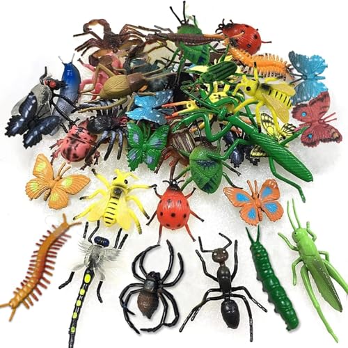 GuassLee 43er Pack Fake Bugs Mini Realistisches Insektenspielzeug für Kinder von GuassLee