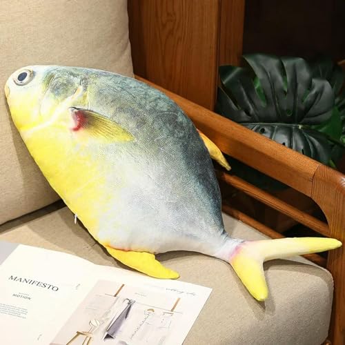 GudiWH 3D Fisch Plüsch Spielzeug Plüsch Thunfisch Lachs Saury Zackenbarsch Kissen Kreatives Sofa Kissen Geschenke Kinder Spielzeug Geburtstag 80cm 5 von GudiWH