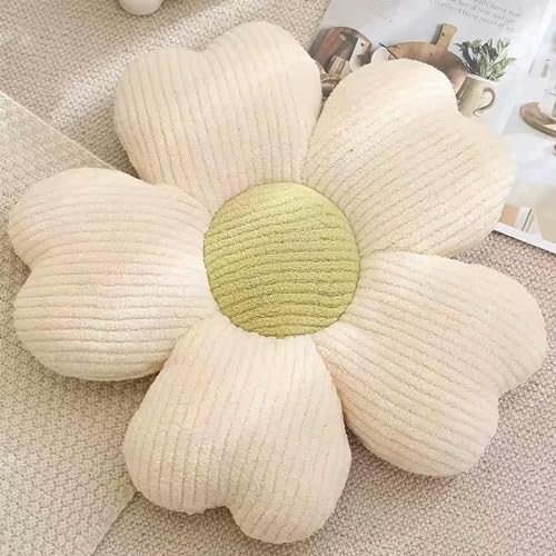 GudiWH Bunte Kirschblütenform Kissen weicher Plüsch Sonnenblume Autositz Kissen Kirschblüte Stuhl Bodenmatte Mädchen Zimmer Sofa Dekoration Geburtstag 60CM 1 von GudiWH