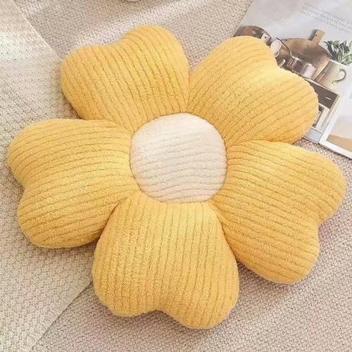 GudiWH Bunte Kirschblütenform Kissen weicher Plüsch Sonnenblume Autositz Kissen Kirschblüte Stuhl Bodenmatte Mädchen Zimmer Sofa Dekoration Geburtstag 60CM 5 von GudiWH