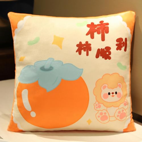 GudiWH Cartoon Apfel Erdbeere weiches Plüschkissen Sofa Kissen Mädchen Geburtstagsgeschenk 40cm 1 von GudiWH