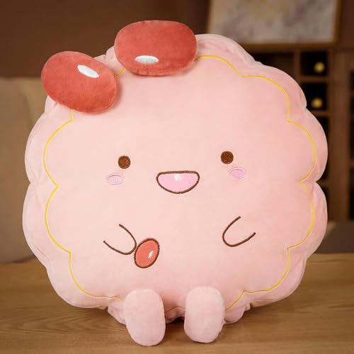 GudiWH Cartoon Mondkuchen Plüsch Kissen Puppe weiche Schlafmatte kreatives Geburtstagsgeschenk 38cm 4 von GudiWH