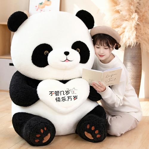 GudiWH Cartoon Panda Puppe, Tier Panda Plüschtier weiches Kissen für Kinder Geburtstagsgeschenk 45cm 7 von GudiWH